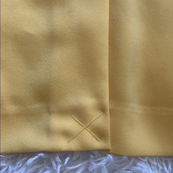 Vintage Metrostyle Women’s Yellow 2-Piece Jacket Skirt Matching Suit Set Size 12 - Picture 13 of 16